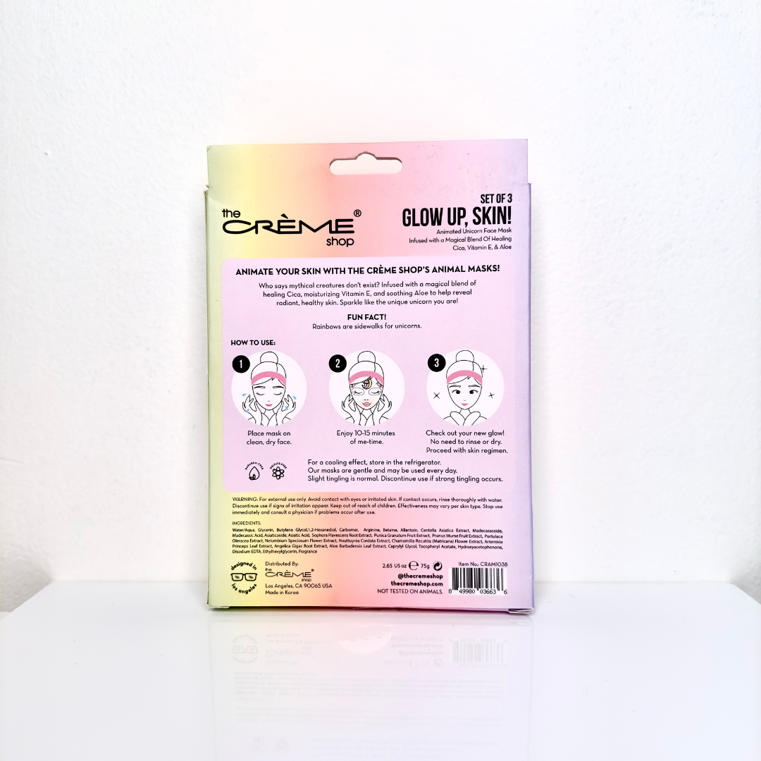 Glow Up, Skin! Set of 3 Animated Sheet Masks | The Crème Shop