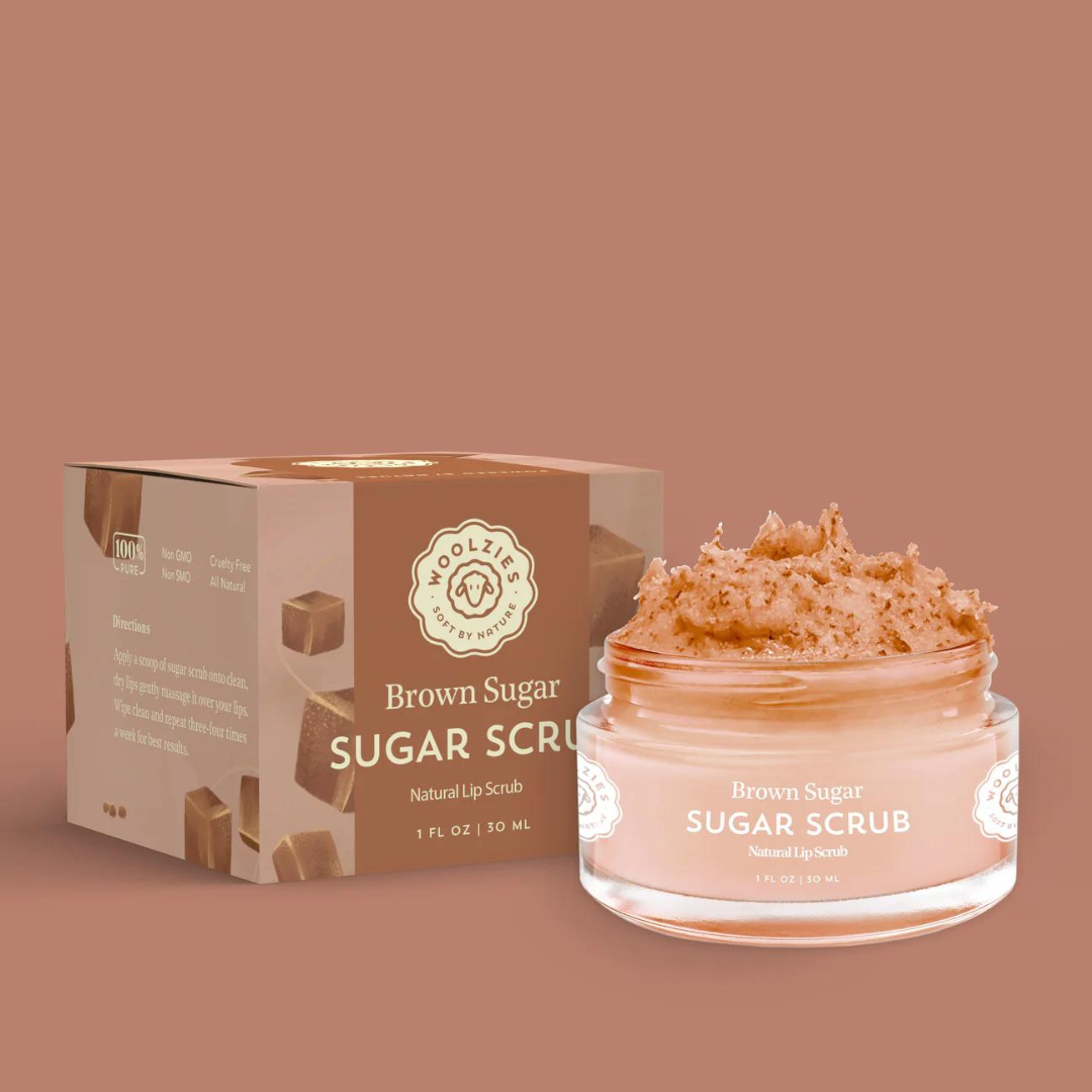 Brown Sugar - Sugar Lip Scrub | Woolzies - Soft by Nature