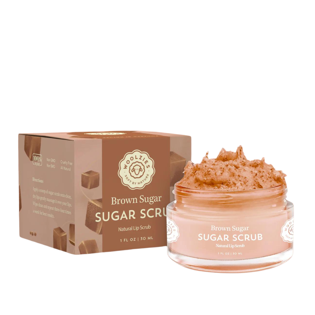 Brown Sugar - Sugar Lip Scrub | Woolzies - Soft by Nature