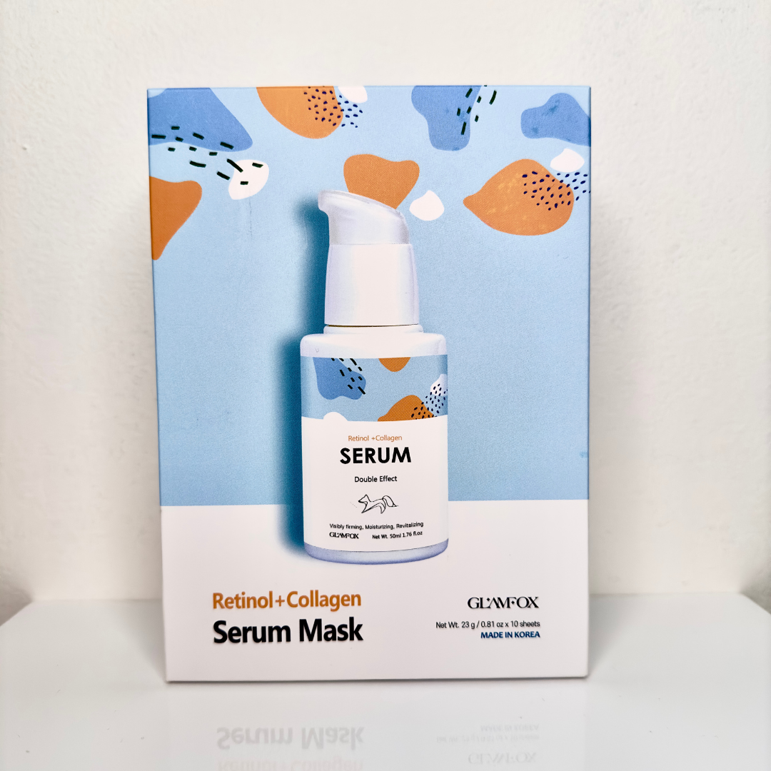 Retinol + Collagen Serum Set of 10 Masks | GLAMFOX