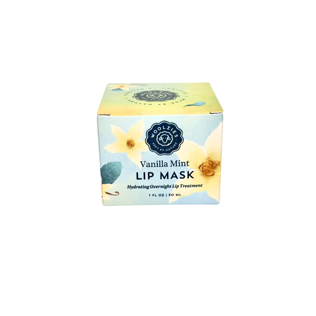 Vanilla Mint Lip Mask | Woolzies - Soft by Nature
