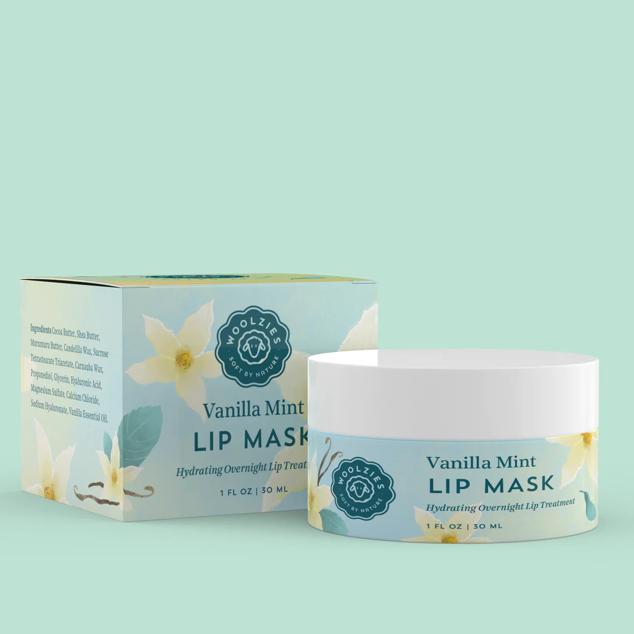 Vanilla Mint Lip Mask | Woolzies - Soft by Nature