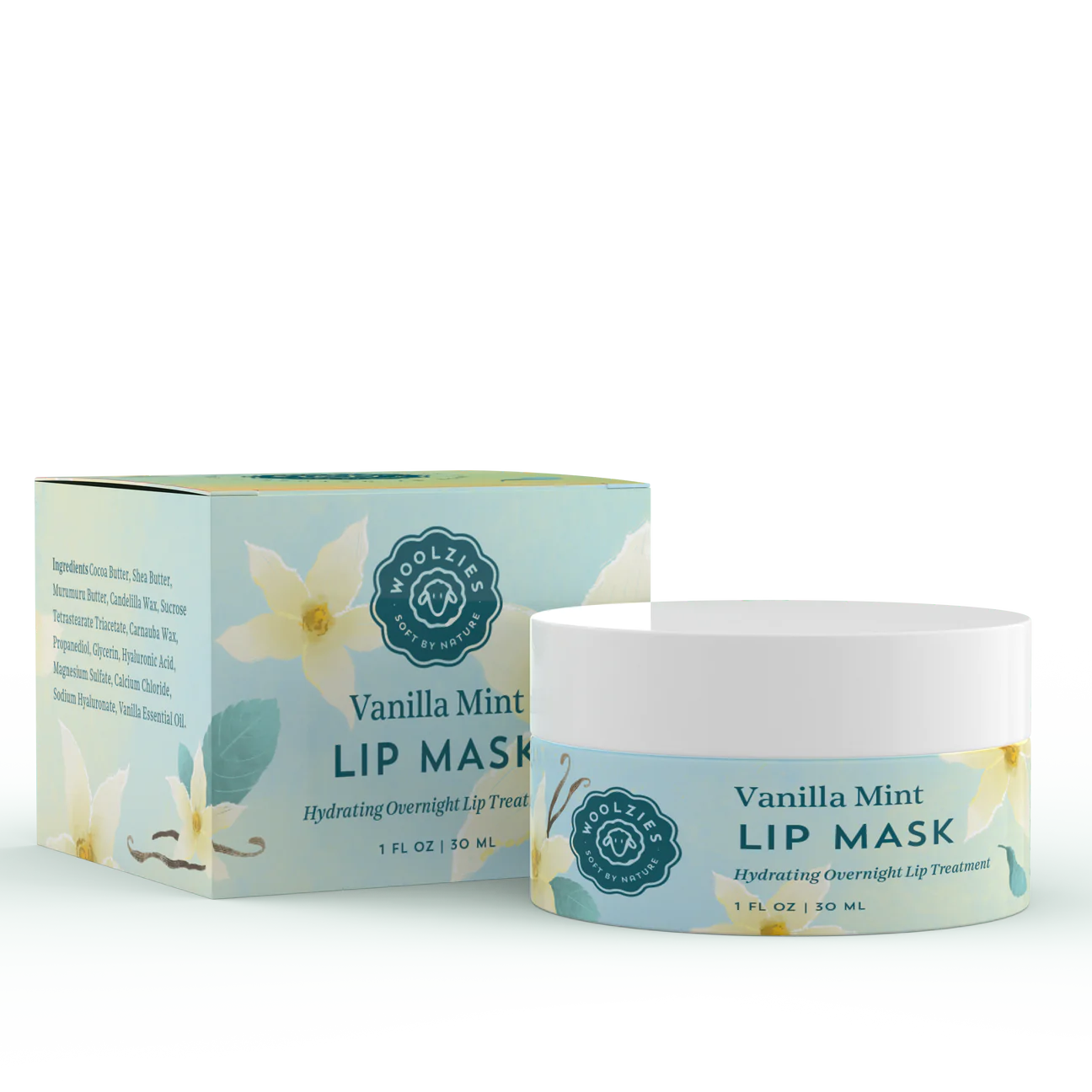 Vanilla Mint Lip Mask | Woolzies - Soft by Nature